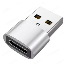 USB 3.0 zu USB-C (Thunderbolt 3) Adapter, silber