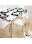 Filzgleiter selbstklebend, quadratisch, 18 Stk., grau