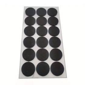 Filzgleiter selbstklebend, rund, 18 Stk., schwarz