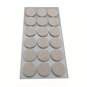 Filzgleiter selbstklebend, rund, 18 Stk., grau, klein