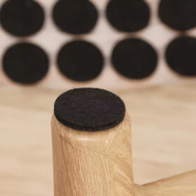 Filzgleiter selbstklebend, rund, 18 Stk., grau, klein