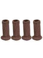 All Care Stuhlbein-Stulpen Socken, 4er-Set, braun