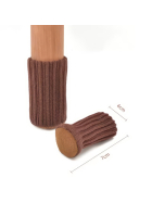 All Care Stuhlbein-Stulpen Socken, 4er-Set, braun