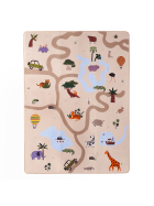 Hakuna Matte Samtmatte, Wolke Spielmatte, 2 x 1.5 m, Safari Animals