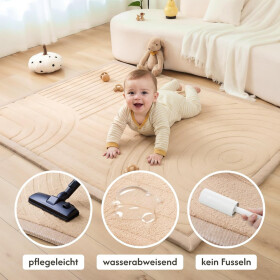 Hakuna Matte Samtmatte, 3D Wolke Spielmatte, 1.7 x 1.2 m, Arches