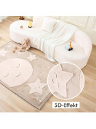 Hakuna Matte Samtmatte, 3D Wolke Spielmatte, 1.7 x 1.2 m, Moon & Stars