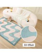 Hakuna Matte Samtmatte, 3D Wolke Spielmatte, 1.7 x 1.2 m, Waves