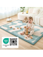 Hakuna Matte Samtmatte, 3D Wolke Spielmatte, 1.7 x 1.2 m, Waves