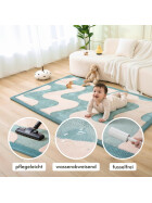 Hakuna Matte Samtmatte, 3D Wolke Spielmatte, 2  x 1.5 m, Waves