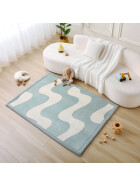 Hakuna Matte Samtmatte, 3D Wolke Spielmatte, 2.8  x 2 m, Waves