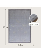 Hakuna Matte Samtmatte, Glow in the Dark Wolke Spielmatte 1.7 x 1.2 m, Planets