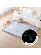 Hakuna Matte Samtmatte, Glow in the Dark Wolke Spielmatte 1.7 x 1.2 m, Planets