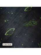 Hakuna Matte Samtmatte, Glow in the Dark Wolke Spielmatte 1.7 x 1.2 m, Planets