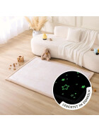 Hakuna Matte Samtmatte, Glow in the Dark Wolke Spielmatte 1.7 x 1.2 m, Stars