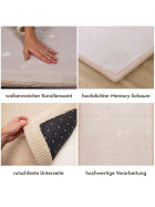 Hakuna Matte Samtmatte, Glow in the Dark Wolke Spielmatte 1.7 x 1.2 m, Stars