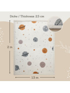 Hakuna Matte Samtmatte, Wolke Spielmatte, 2 x 1.5 m, Happy Planets