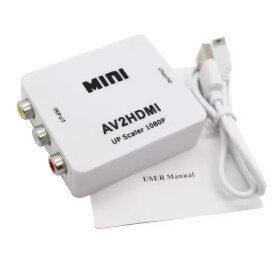 HDMI Exdender AV zu HDMI UP Scaler, weiss