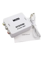 HDMI Exdender AV zu HDMI UP Scaler, weiss