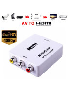 HDMI Exdender AV zu HDMI UP Scaler, weiss