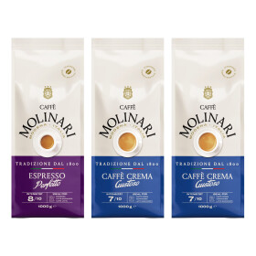 Caff&egrave; Molinari Set 1 x Perfetto, 2 x Gustoso