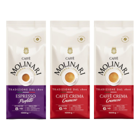 Caff&egrave; Molinari Set 1 x Cremoso, 2 x Perfetto