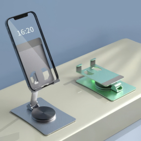 360 Pro Desk Handyhalter, silber