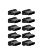 USB C Staubschutzkappe Silikon, schwarz