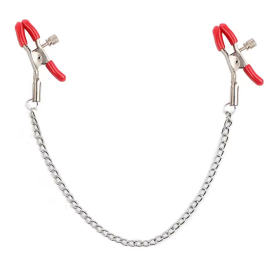 beKinky Nippelklemmen Chain Dom, rot