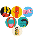 D-Art Style Holz Untersetzer Set