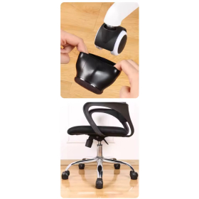 Profi B&uuml;rostuhlrollen Filz Stulpen, schwarz