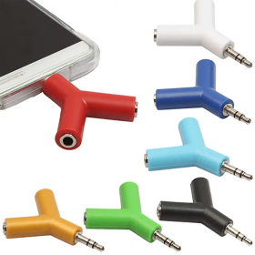 Kopfh&ouml;rer Double Jack Adapter, 3.5 mm, weiss