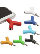 Kopfh&ouml;rer Double Jack Adapter, 3.5 mm, weiss