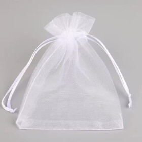 Organzabeutel 10 St&uuml;ck, weiss, 10x15 cm