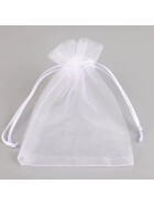 Organzabeutel 10 St&uuml;ck, weiss, 10x15 cm