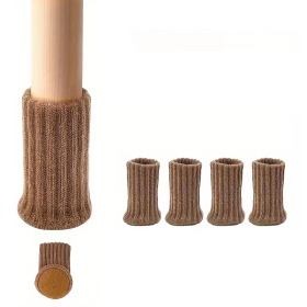 All Care Stuhlbein-Stulpen Socken, 4er-Set, hellbraun