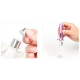 Mini Parf&uuml;mzerst&auml;uber Flasche, 8 ml, blau