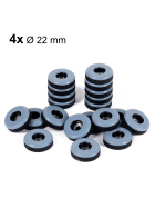 DuraEasyFix Universalgleiter, 4er-Set, 22 mm