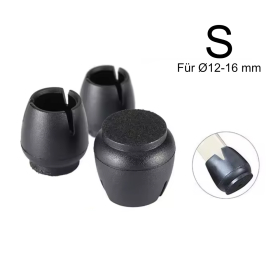 Eazy Stuhlbein Stulpen Rund, 4er-Set, Gr. S, schwarz