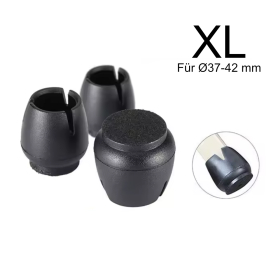 Eazy Stuhlbein Stulpen Rund, 4er-Set, Gr. XL, schwarz