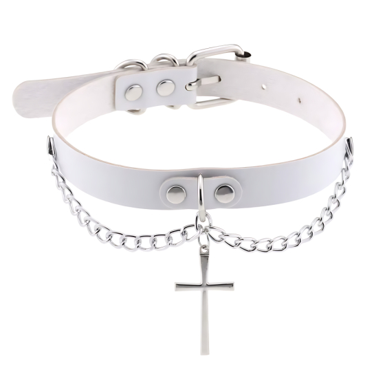 beKinky Halsband Sanctity, weiss
