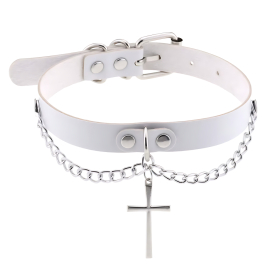 beKinky Halsband Sanctity, weiss
