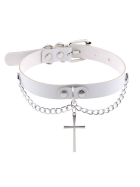 beKinky Halsband Sanctity, weiss