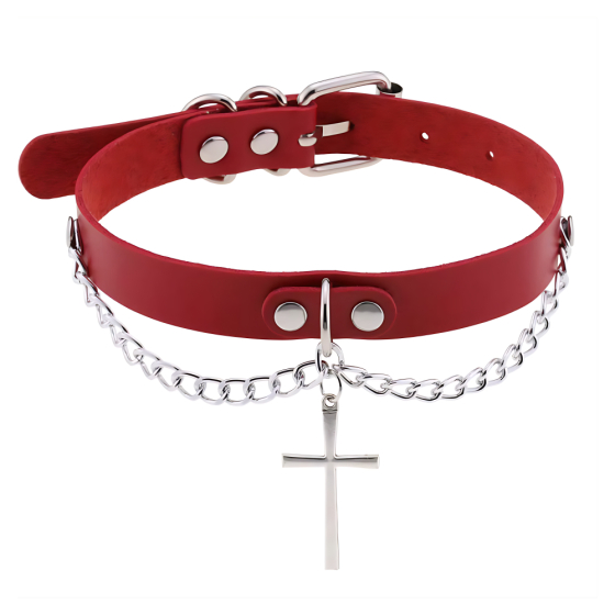 beKinky Halsband Sanctity, rot