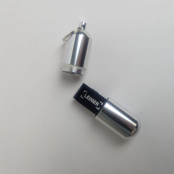 Metall-Case Kapsel Pod f&uuml;r Ledger Nano S Plus