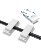 Multi Kabelhalter, selbstklebend, 10 Stk., weiss