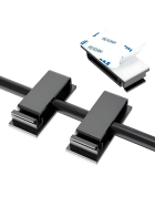 Multi Kabelhalter, selbstklebend, 10 Stk., schwarz