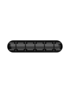 Kabelhalter 5-Slot, selbstklebend, schwarz