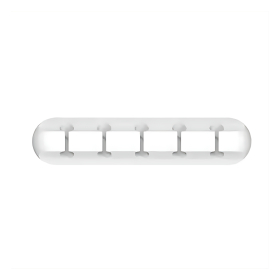 Kabelhalter 5-Slot, selbstklebend, weiss