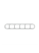 Kabelhalter 5-Slot, selbstklebend, weiss