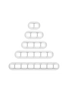 Kabelhalter 5er-Set, selbstklebend, weiss